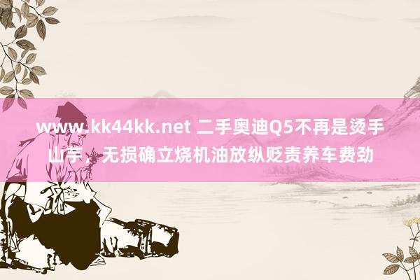 www.kk44kk.net 二手奥迪Q5不再是烫手山芋，无损确立烧机油放纵贬责养车费劲
