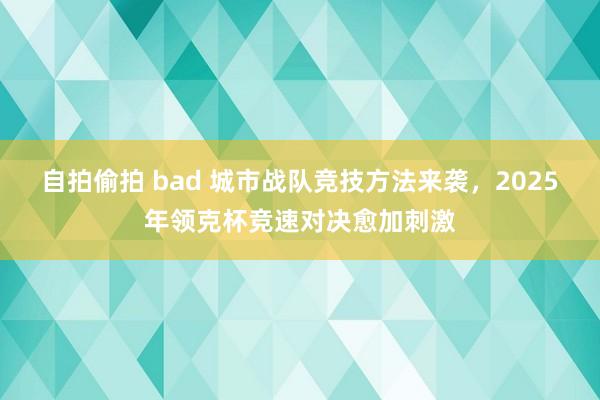 自拍偷拍 bad 城市战队竞技方法来袭，2025年领克杯竞速对决愈加刺激