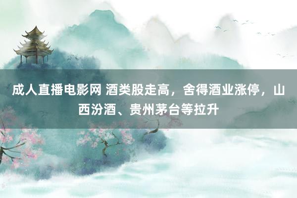 成人直播电影网 酒类股走高，舍得酒业涨停，山西汾酒、贵州茅台等拉升