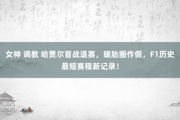 女神 调教 哈贾尔首战退赛，暖胎圈作假，F1历史最短赛程新记录！