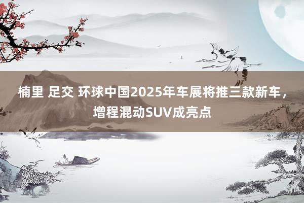 楠里 足交 环球中国2025年车展将推三款新车，增程混动SUV成亮点