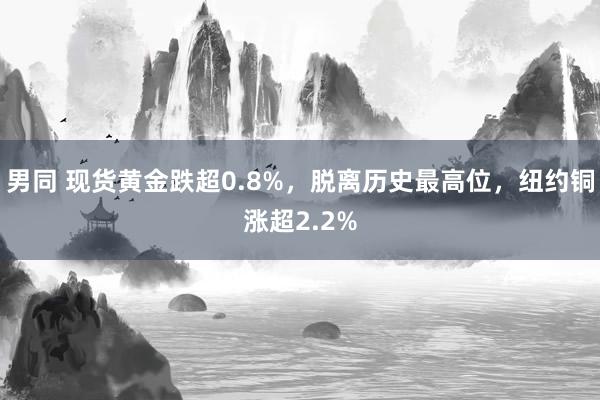 男同 现货黄金跌超0.8%，脱离历史最高位，纽约铜涨超2.2%