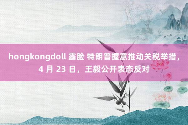 hongkongdoll 露脸 特朗普握意推动关税举措，4 月 23 日，王毅公开表态反对